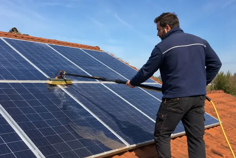 Nettoyage et entretien de panneaux solaires à Rœschwoog